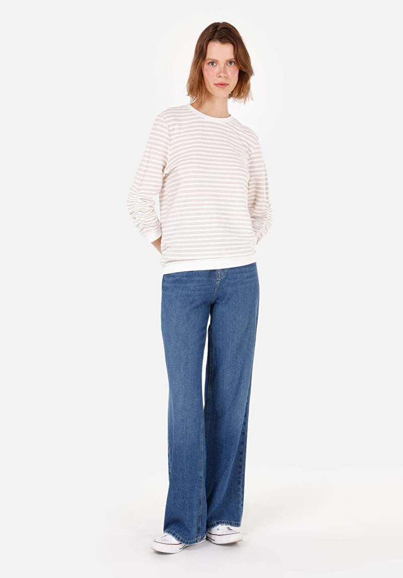 Показати інформацію про Футболка З Довгим Рукавом Жіноча Бежева  Cl1070221