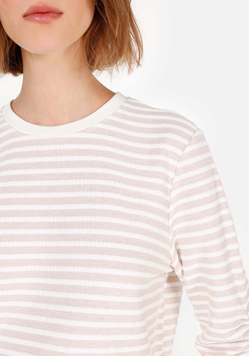 Показати інформацію про Футболка З Довгим Рукавом Жіноча Бежева  Cl1070221