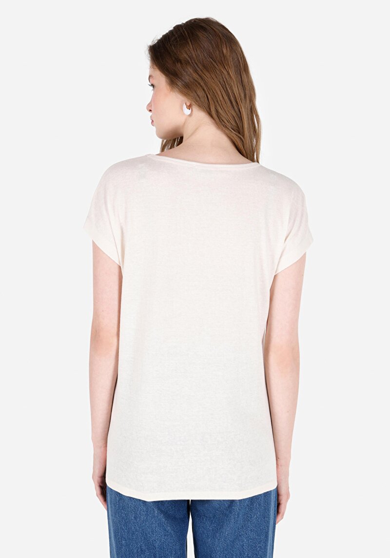 Показати інформацію про Футболка З Коротким Рукавом Жіноча Бежева  Cl1062553