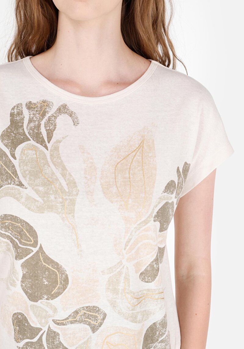 Показати інформацію про Футболка З Коротким Рукавом Жіноча Бежева  Cl1062553