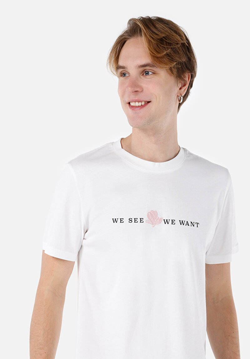 Показати інформацію про Футболка З Коротким Рукавом Чоловіча Біла  Cl1062935