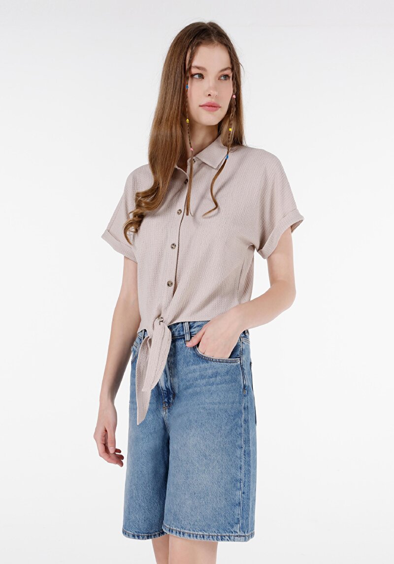 Зображення Футболка З Коротким Рукавом Жіноча Бежева  Cl1069147