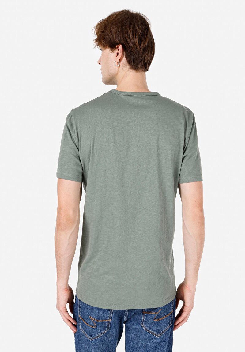 Зображення Футболка З Коротким Рукавом Чоловіча Зелена Cl1062941