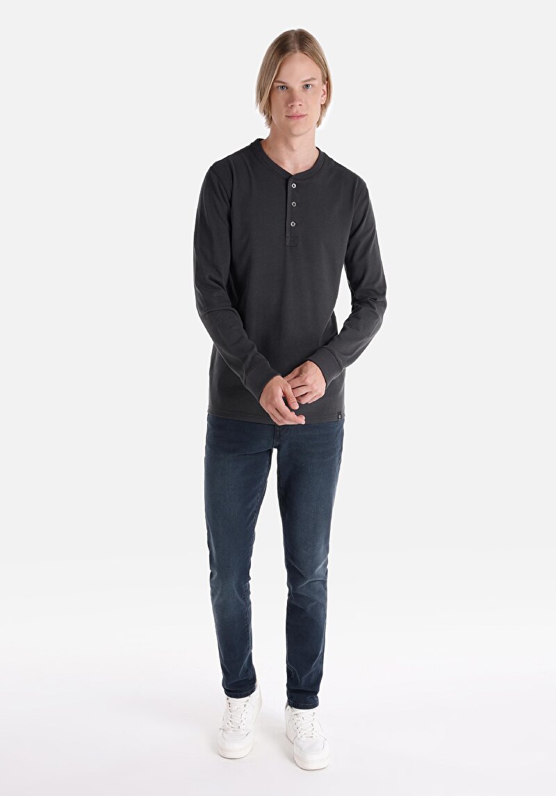 Зображення Футболка З Довгим Рукавом Чоловіча Сіра Cl1065875