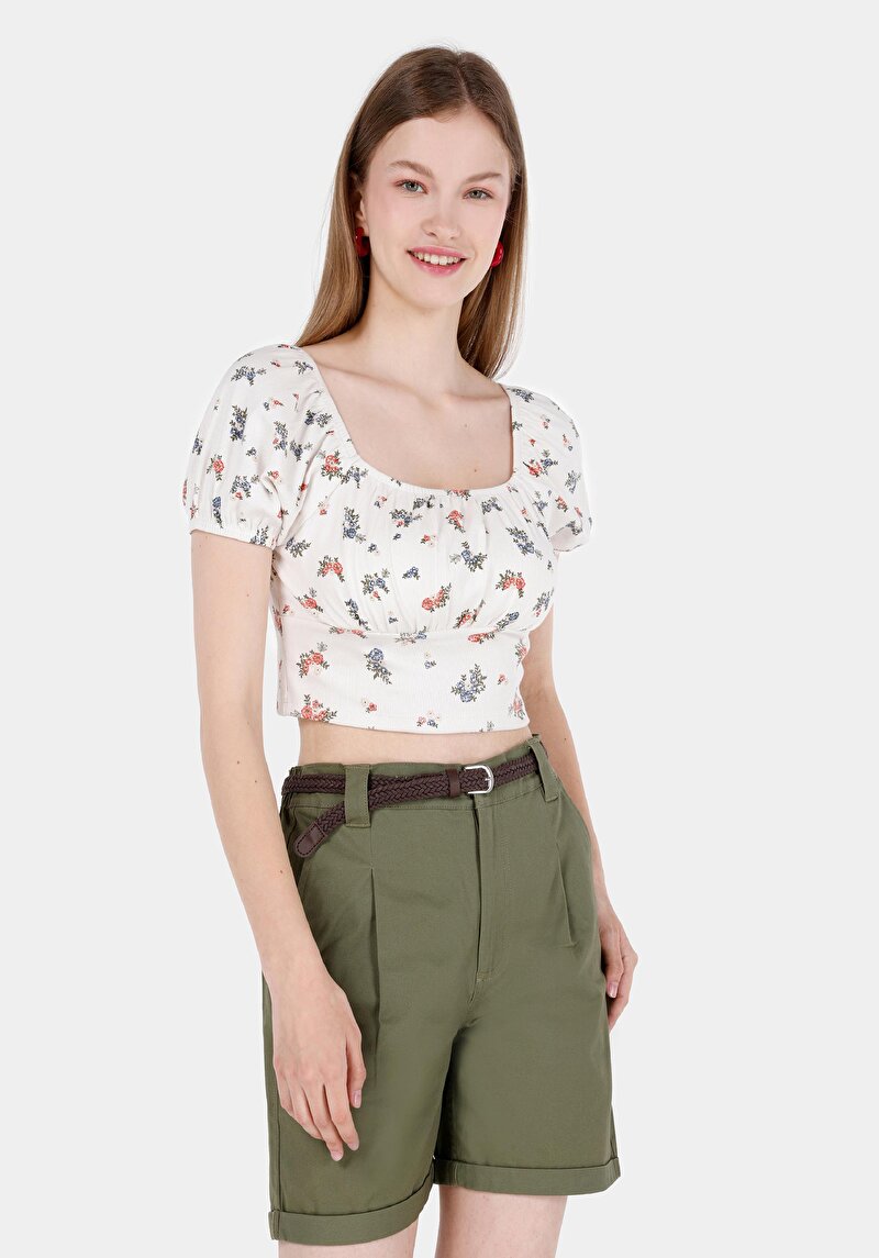 Зображення Футболка З Коротким Рукавом Жіноча Бежева  Cl1069152