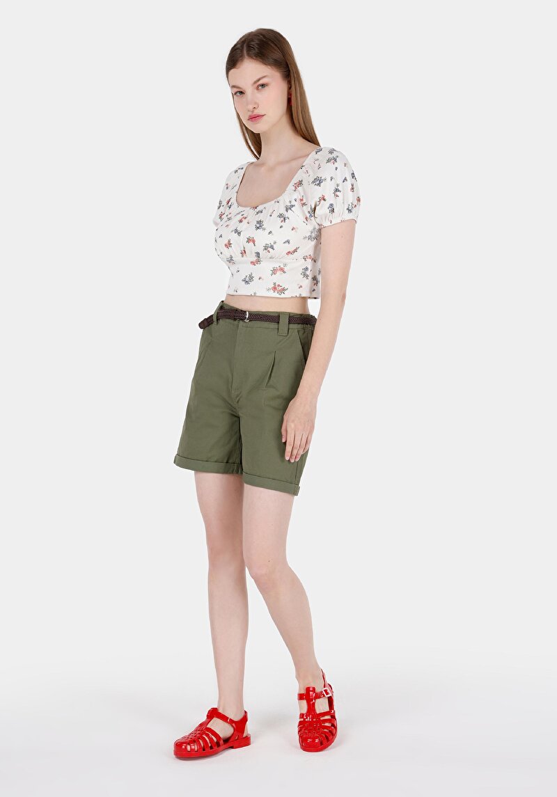 Показати інформацію про Футболка З Коротким Рукавом Жіноча Бежева  Cl1069152