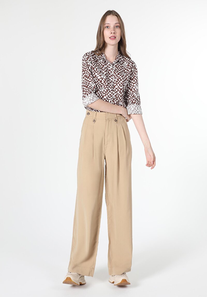 Показати інформацію про Сорочка З Довгим Рукавом Жіноча Коричнева  Cl1061050