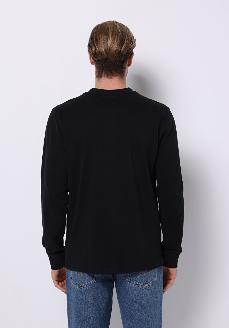 Показати інформацію про Футболка З Довгим Рукавом Чоловіча Чорна  Cl1065875