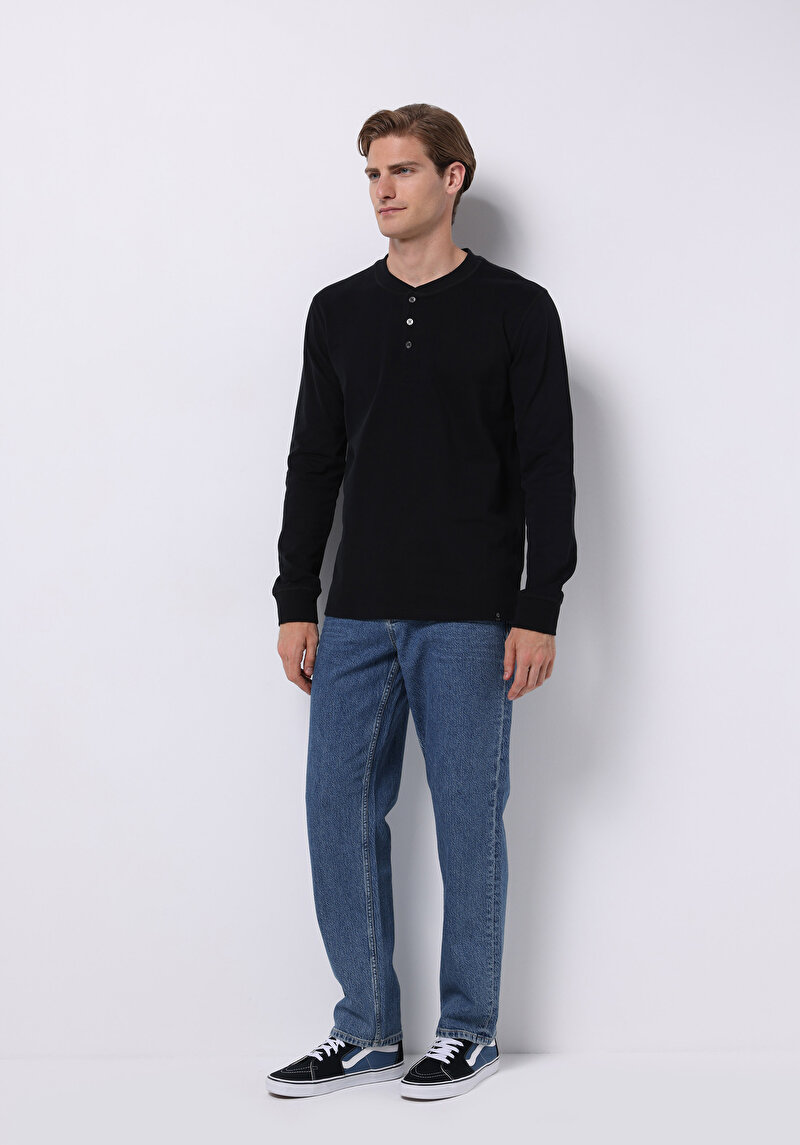 Показати інформацію про Футболка З Довгим Рукавом Чоловіча Чорна  Cl1065875