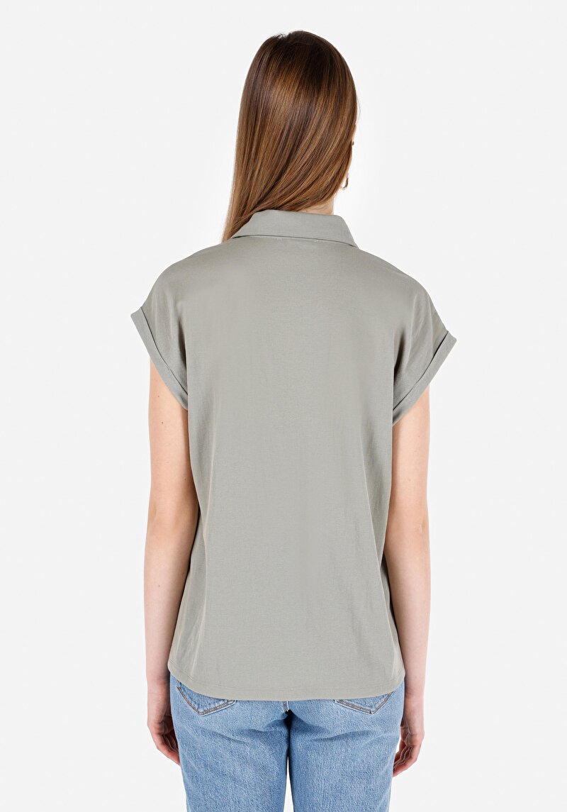 Показати інформацію про Футболка З Коротким Рукавом Жіноча Зелена  Cl1069157