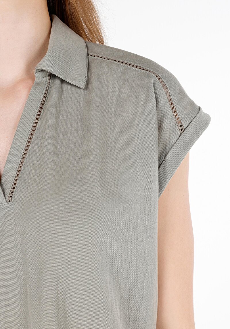 Показати інформацію про Футболка З Коротким Рукавом Жіноча Зелена  Cl1069157