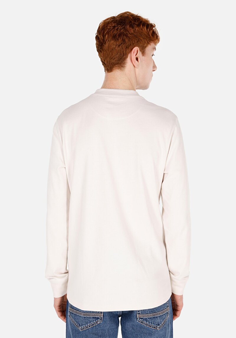 Показати інформацію про Футболка З Довгим Рукавом Чоловіча Біла  Cl1065875