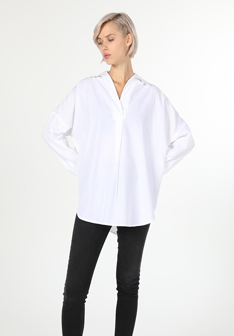 Зображення Сорочка З Довгим Рукавом Жіноча Біла  Cl1059741