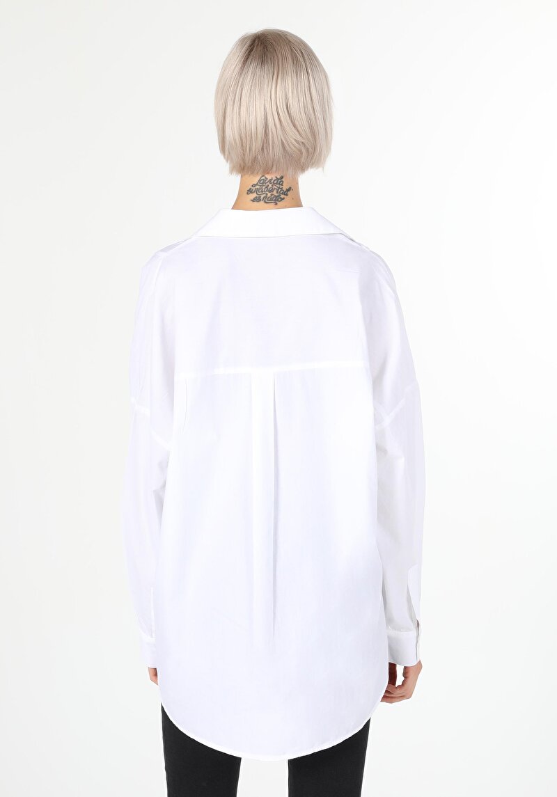 Показати інформацію про Сорочка З Довгим Рукавом Жіноча Біла  Cl1059741