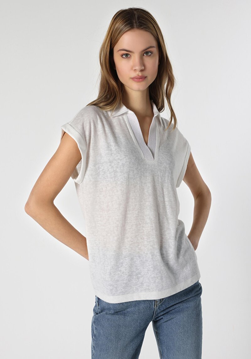 Показати інформацію про Футболка З Коротким Рукавом Жіноча Біла  Cl1063301