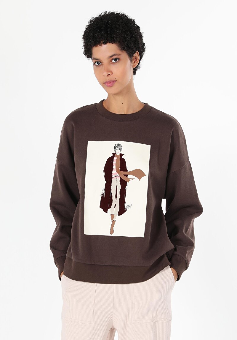 Зображення Толстовка Жіноча Коричнева  Cl1061081