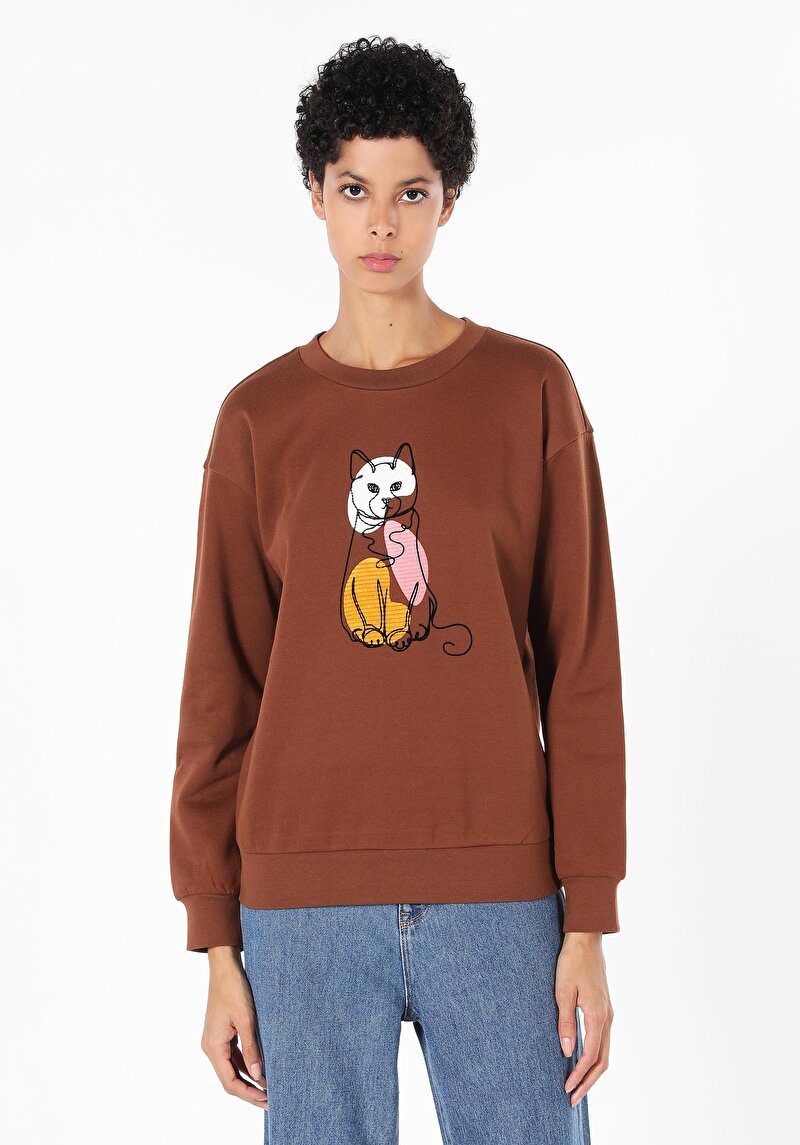 Показати інформацію про Толстовка Жіноча Коричнева  Cl1061085