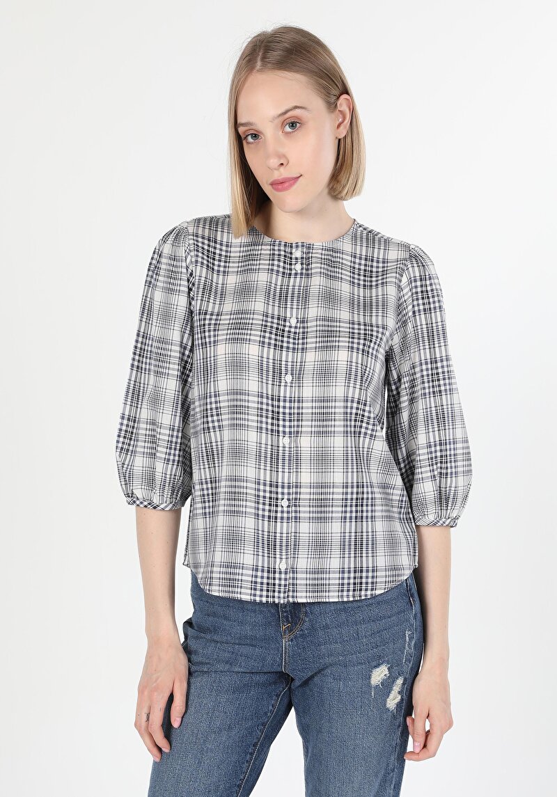 Показати інформацію про Сорочка З Довгим Рукавом Жіноча Синя  Cl1059778