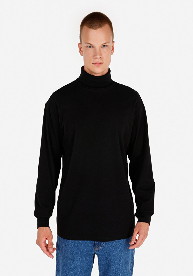 Зображення Футболка З Довгим Рукавом Чоловіча Чорна  Cl1066054
