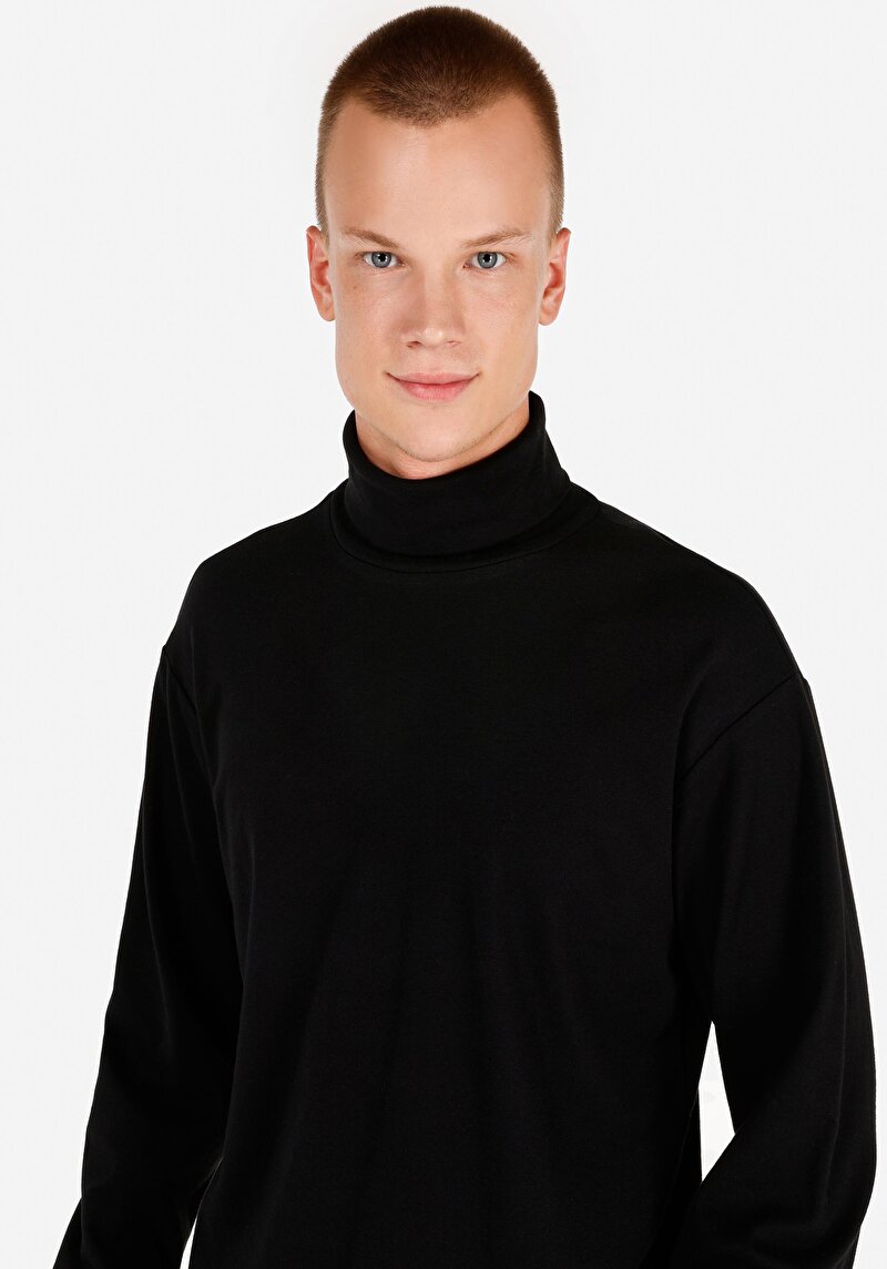 Показати інформацію про Футболка З Довгим Рукавом Чоловіча Чорна  Cl1066054