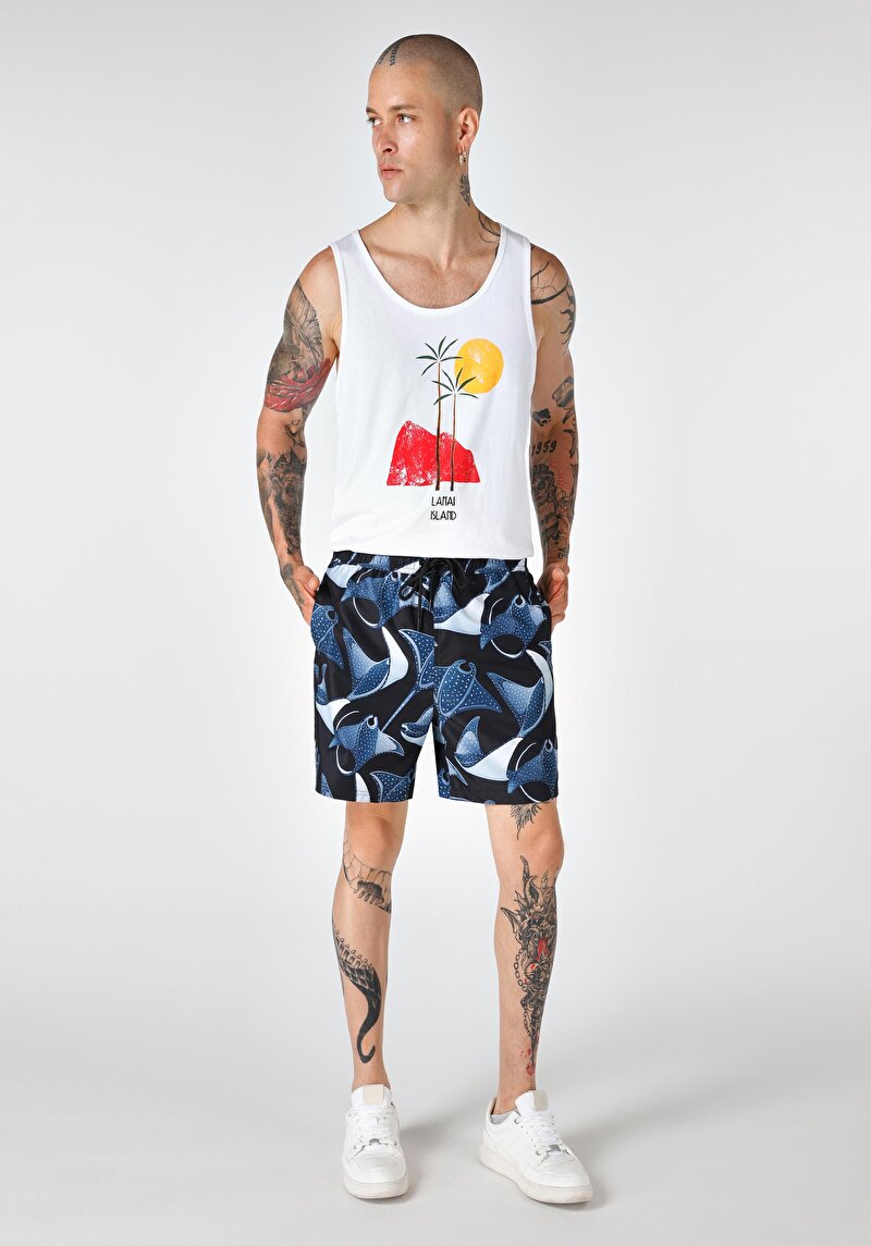 Зображення Шорти Пляжні Чоловічі Чорні  Cl1063398