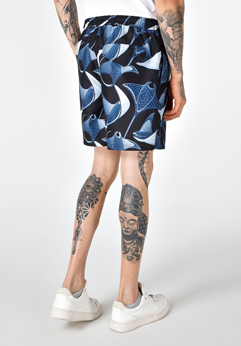 Показати інформацію про Шорти Пляжні Чоловічі Чорні  Cl1063398