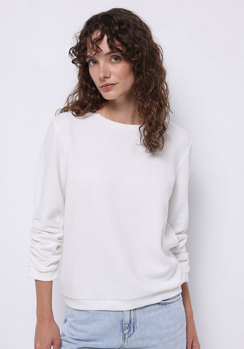 Зображення Футболка З Довгим Рукавом Жіноча Біла  Cl1070245