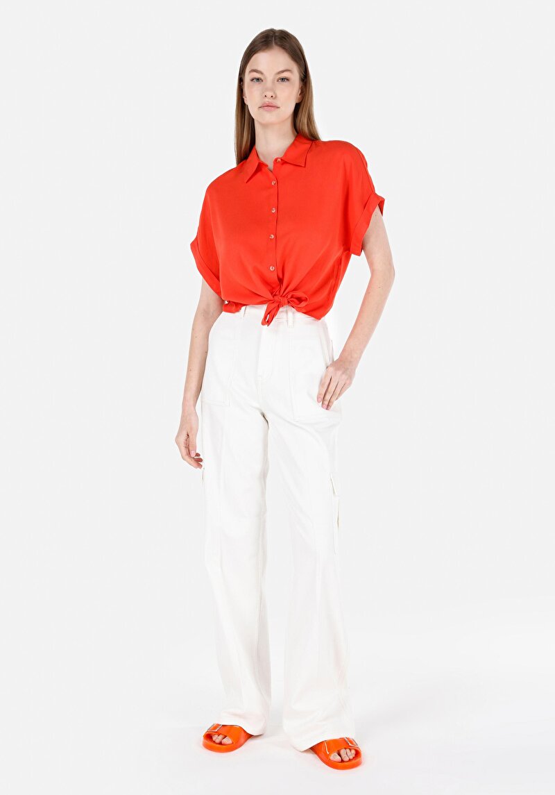 Зображення Сорочка З Коротким Рукавом Жіноча Червона Cl1069197