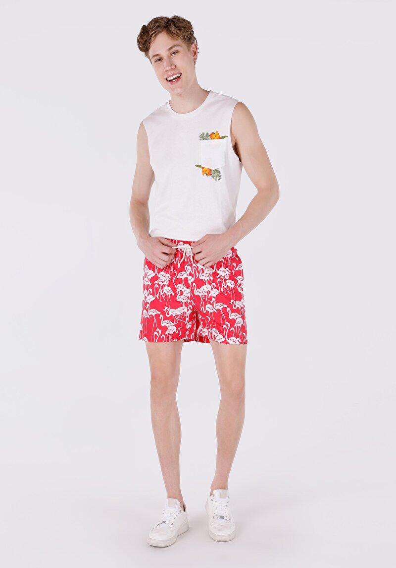 Зображення Шорти Пляжні Чоловічі Червоні  Cl1063400