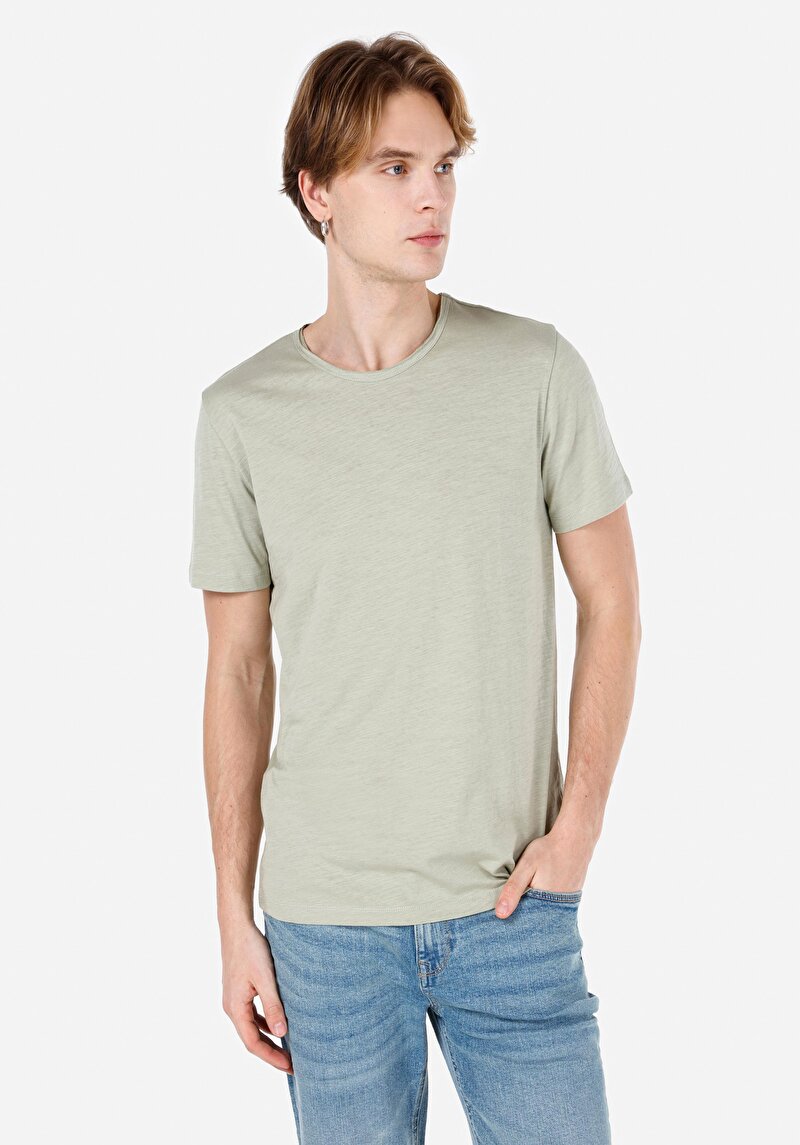 Зображення Футболка З Коротким Рукавом Чоловіча Зелена  Cl1058580