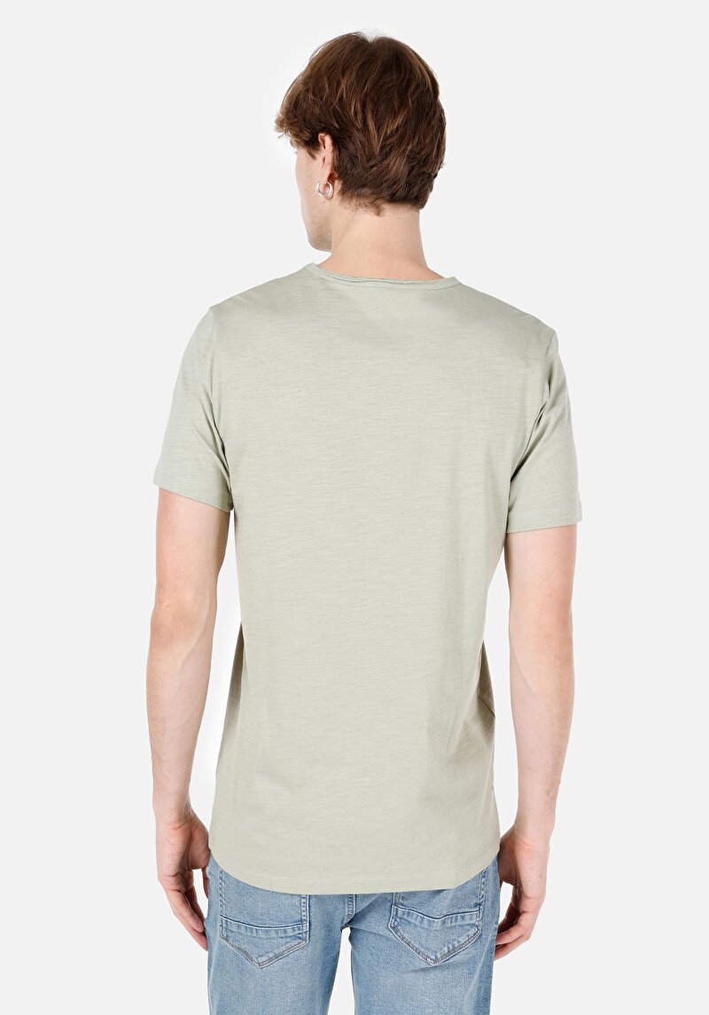 Показати інформацію про Футболка З Коротким Рукавом Чоловіча Зелена  Cl1058580