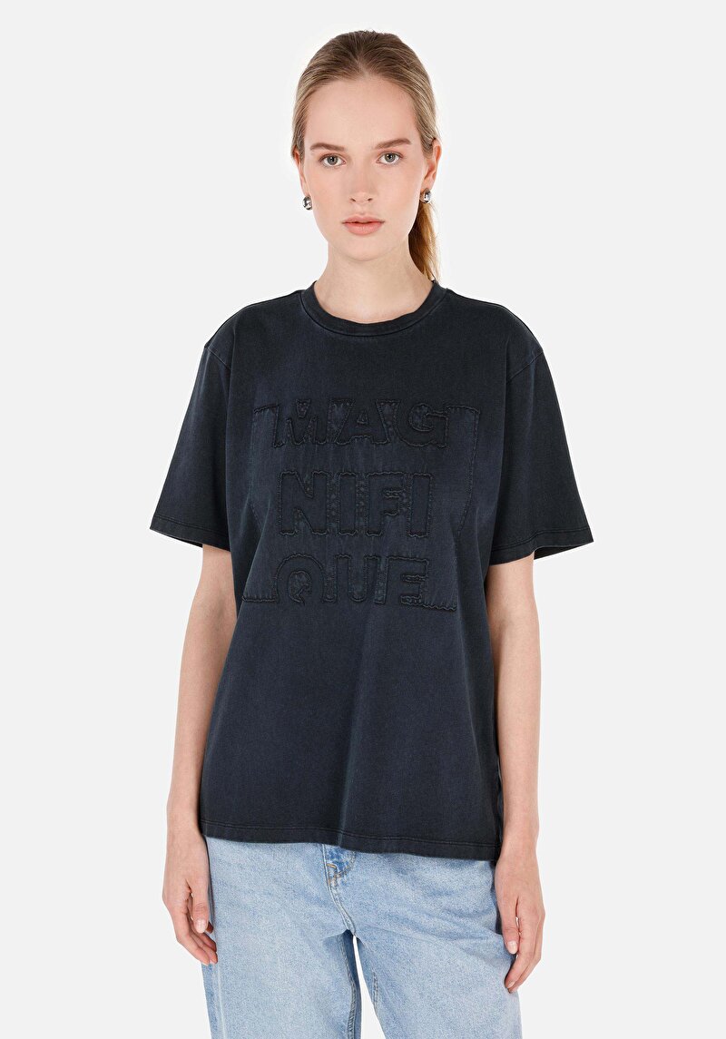 Зображення Футболка З Коротким Рукавом Жіноча Сіра  Cl1070255