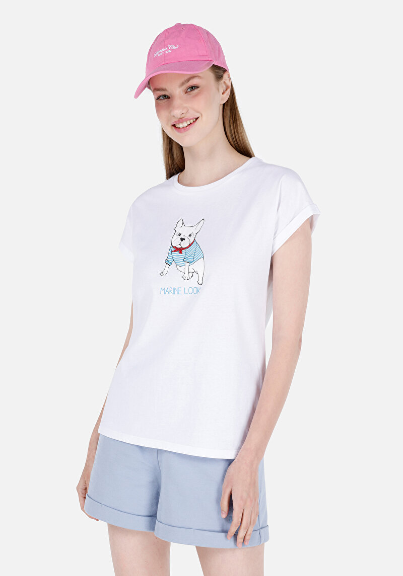 Зображення Футболка З Коротким Рукавом Жіноча Біла  Cl1069239