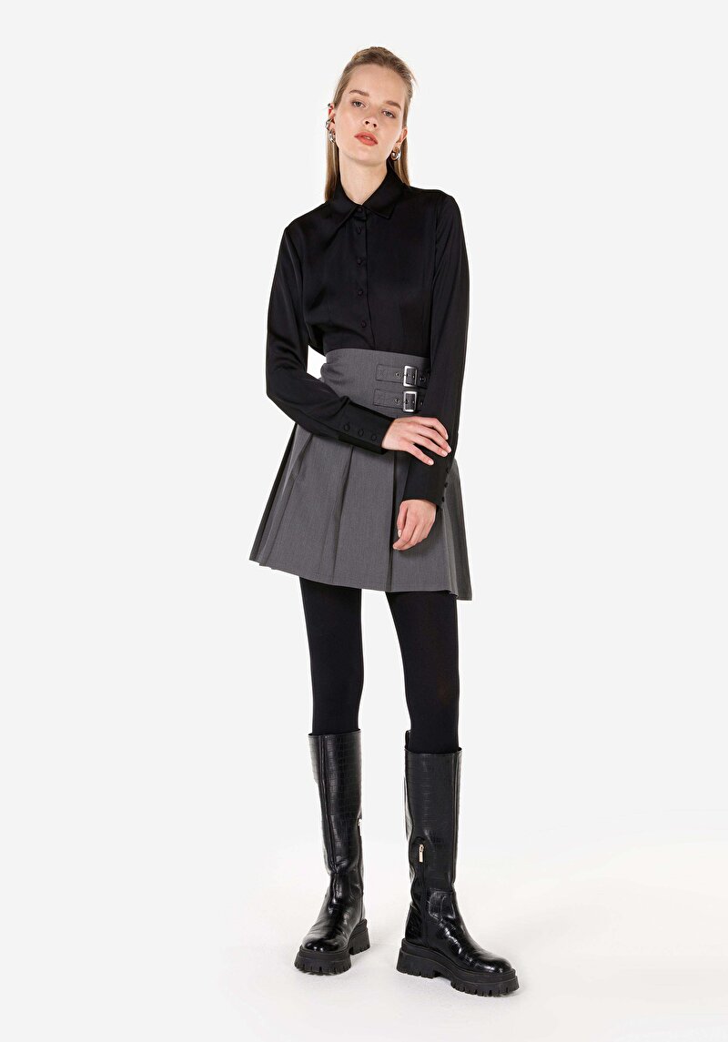 Показати інформацію про Сорочка З Довгим Рукавом Жіноча Чорна  Cl1070287