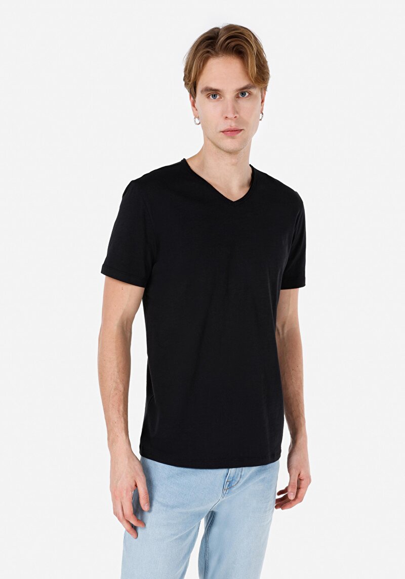 Зображення Футболка З Коротким Рукавом Чоловіча Чорна  Cl1058584