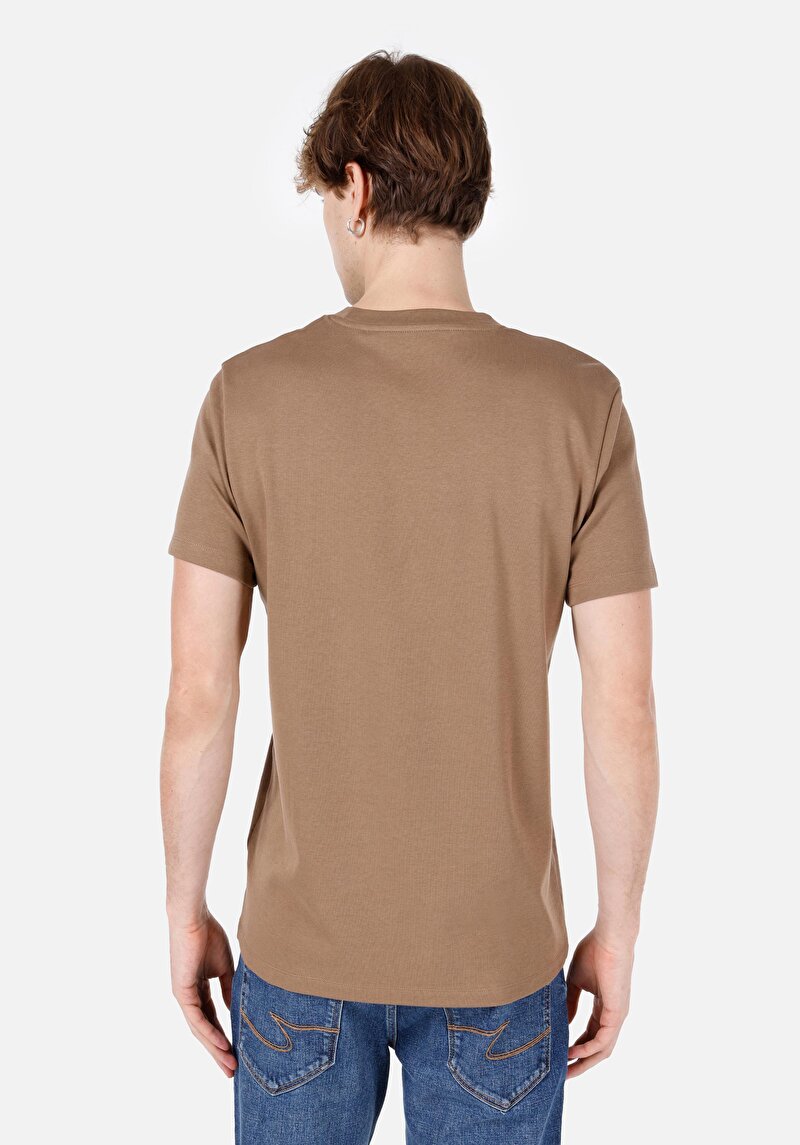 Зображення Футболка З Коротким Рукавом Чоловіча Коричнева Cl1063413