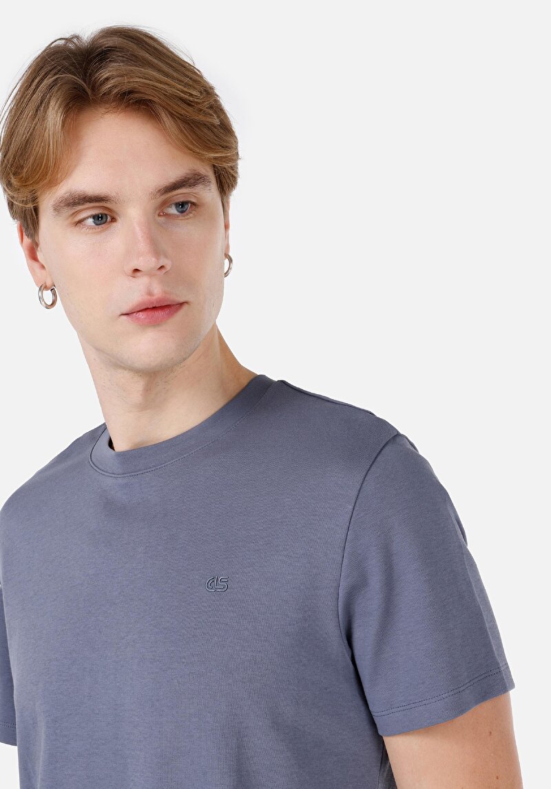 Зображення Футболка З Коротким Рукавом Чоловіча Блакитна Cl1063413