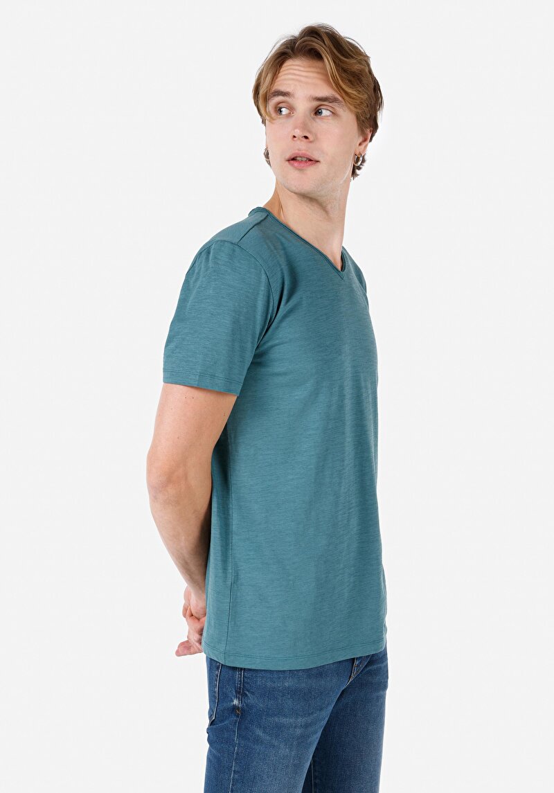 Зображення Футболка З Коротким Рукавом Чоловіча Зелена  Cl1058584