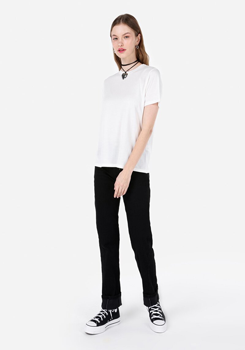 Показати інформацію про Футболка З Коротким Рукавом Жіноча Біла  Cl1063418