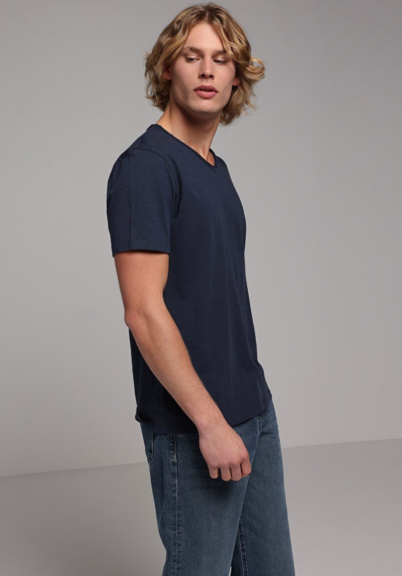 Зображення Футболка З Коротким Рукавом Чоловіча Синя  Cl1058584