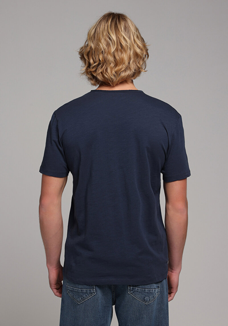 Показати інформацію про Футболка З Коротким Рукавом Чоловіча Синя  Cl1058584