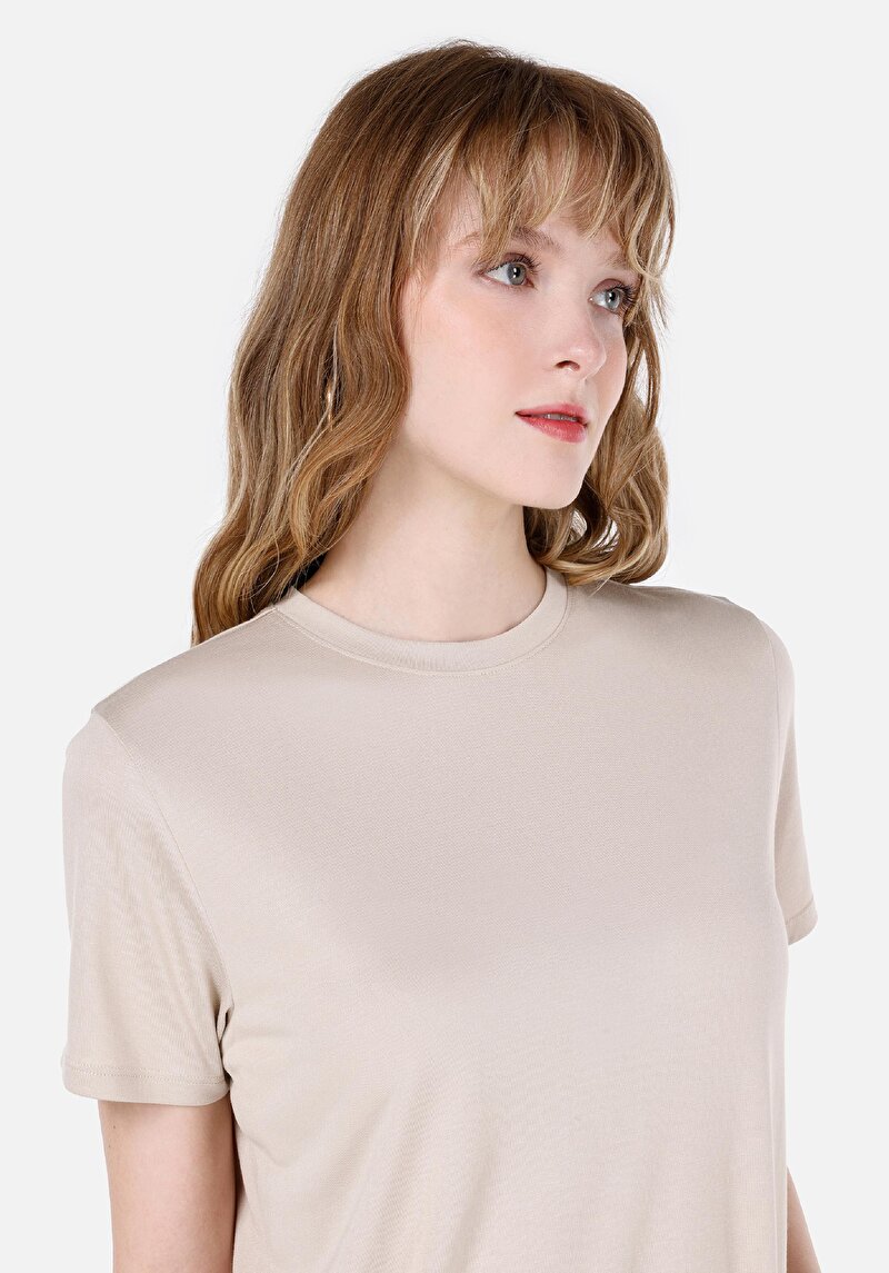 Показати інформацію про Футболка З Коротким Рукавом Жіноча Сіра  Cl1063418