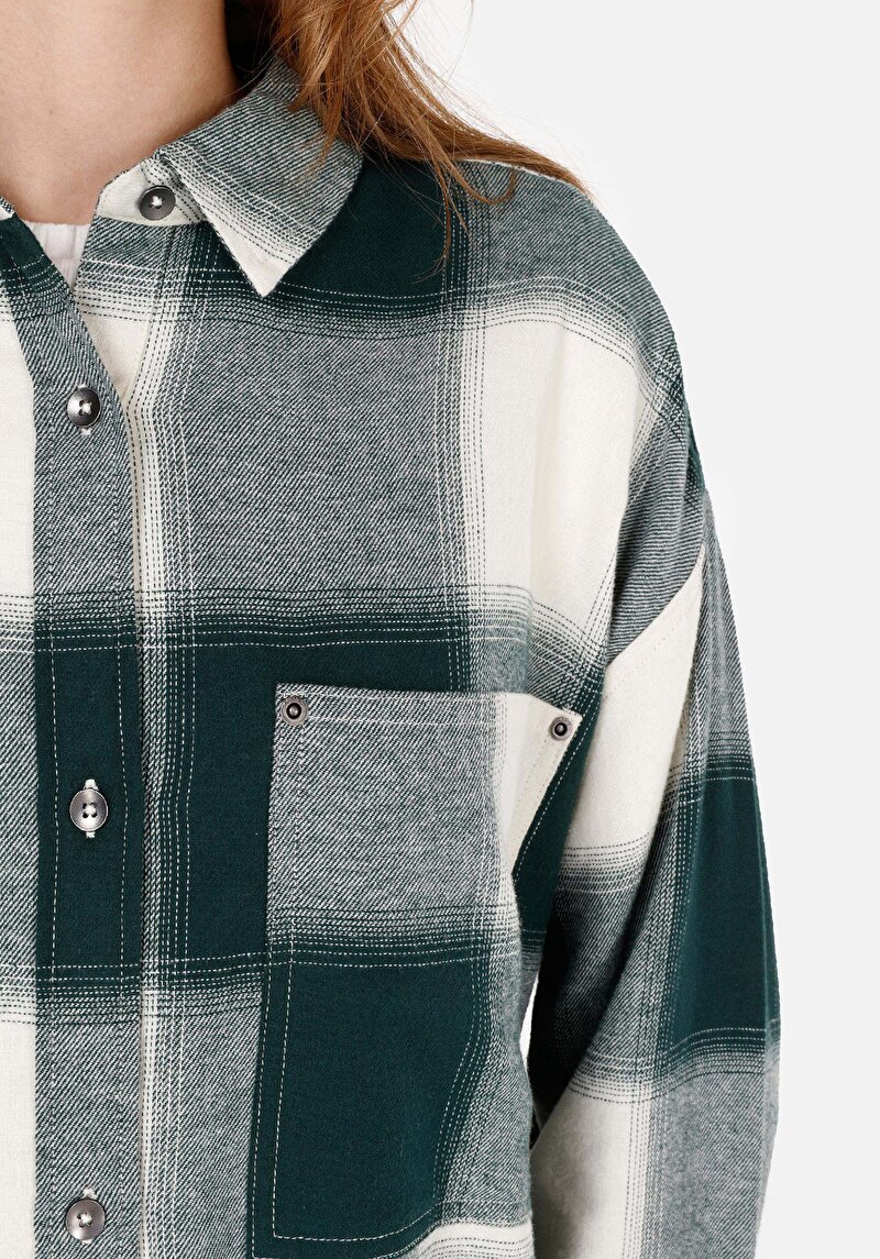 Показати інформацію про Сорочка З Довгим Рукавом Жіноча Зелена  Cl1070302