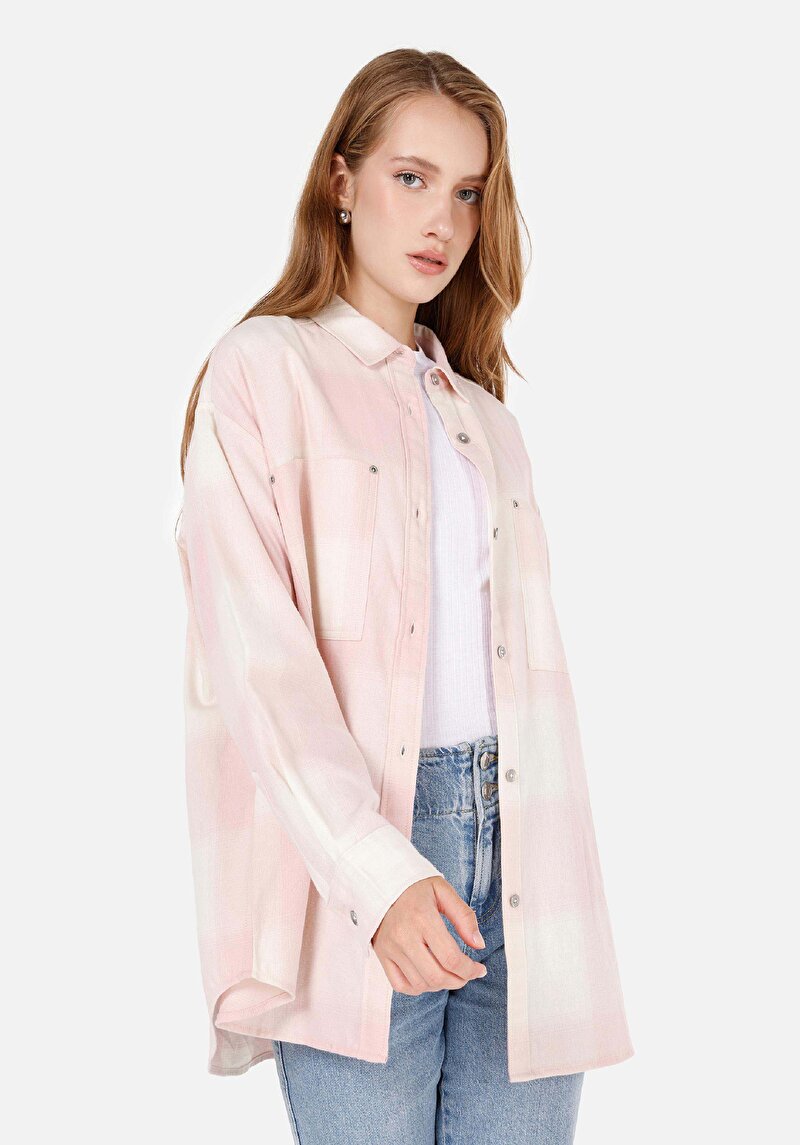 Зображення Сорочка З Довгим Рукавом Жіноча Рожева Cl1070302