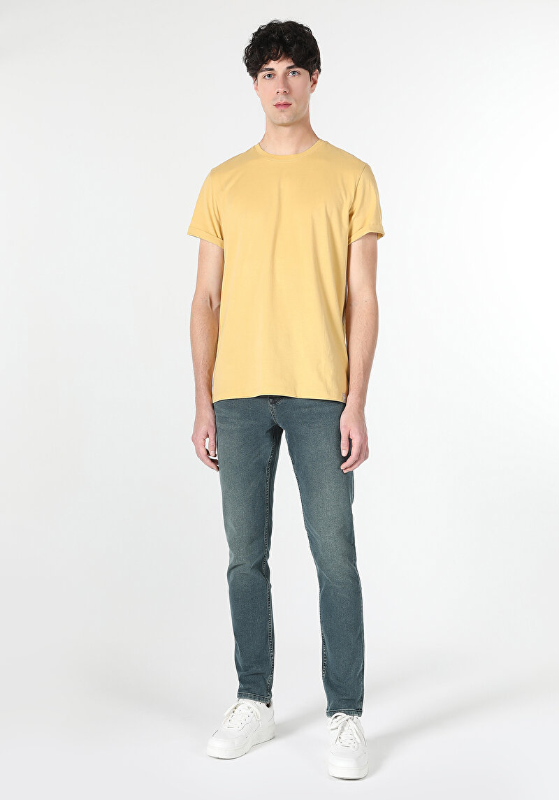 Показати інформацію про Футболка З Коротким Рукавом Чоловіча Жовта  Cl1058592