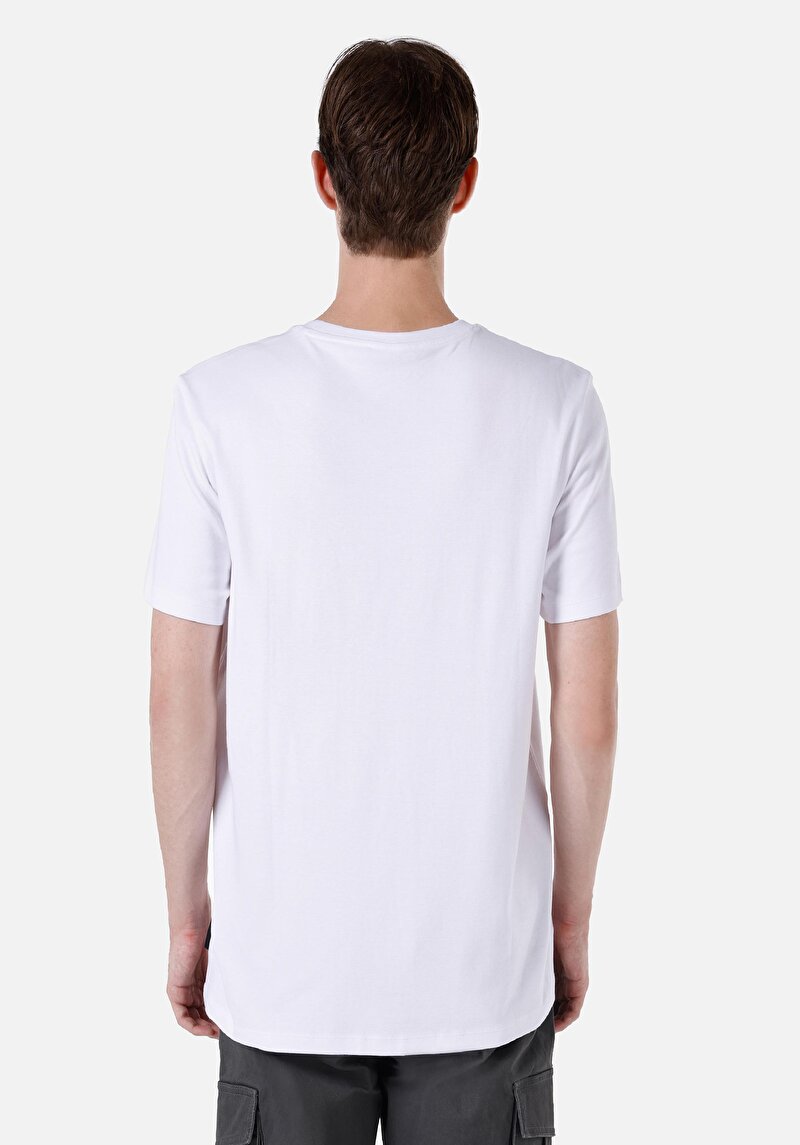 Показати інформацію про Футболка З Коротким Рукавом Чоловіча Біла  Cl1066764