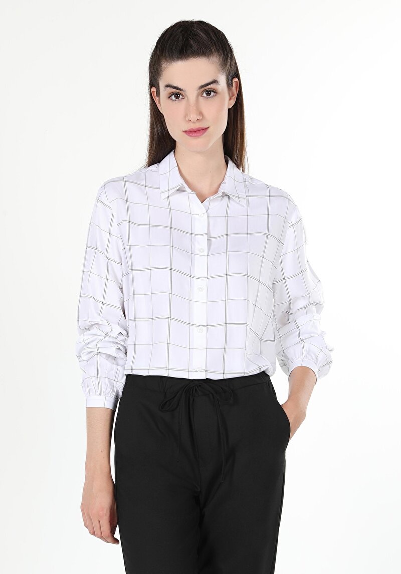 Зображення Сорочка З Довгим Рукавом Жіноча Біла  Cl1060019