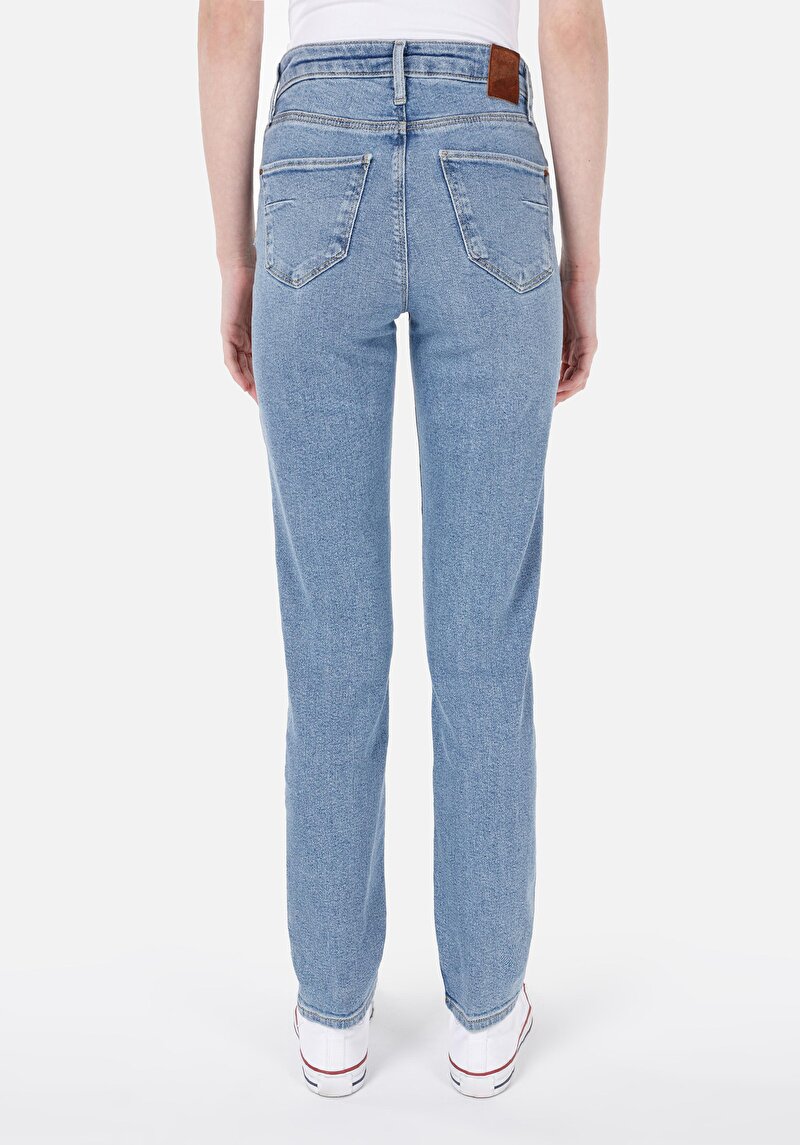 Зображення 703 Carla Джинси Жіночі Блакитні Вузького Крою Cl1069418