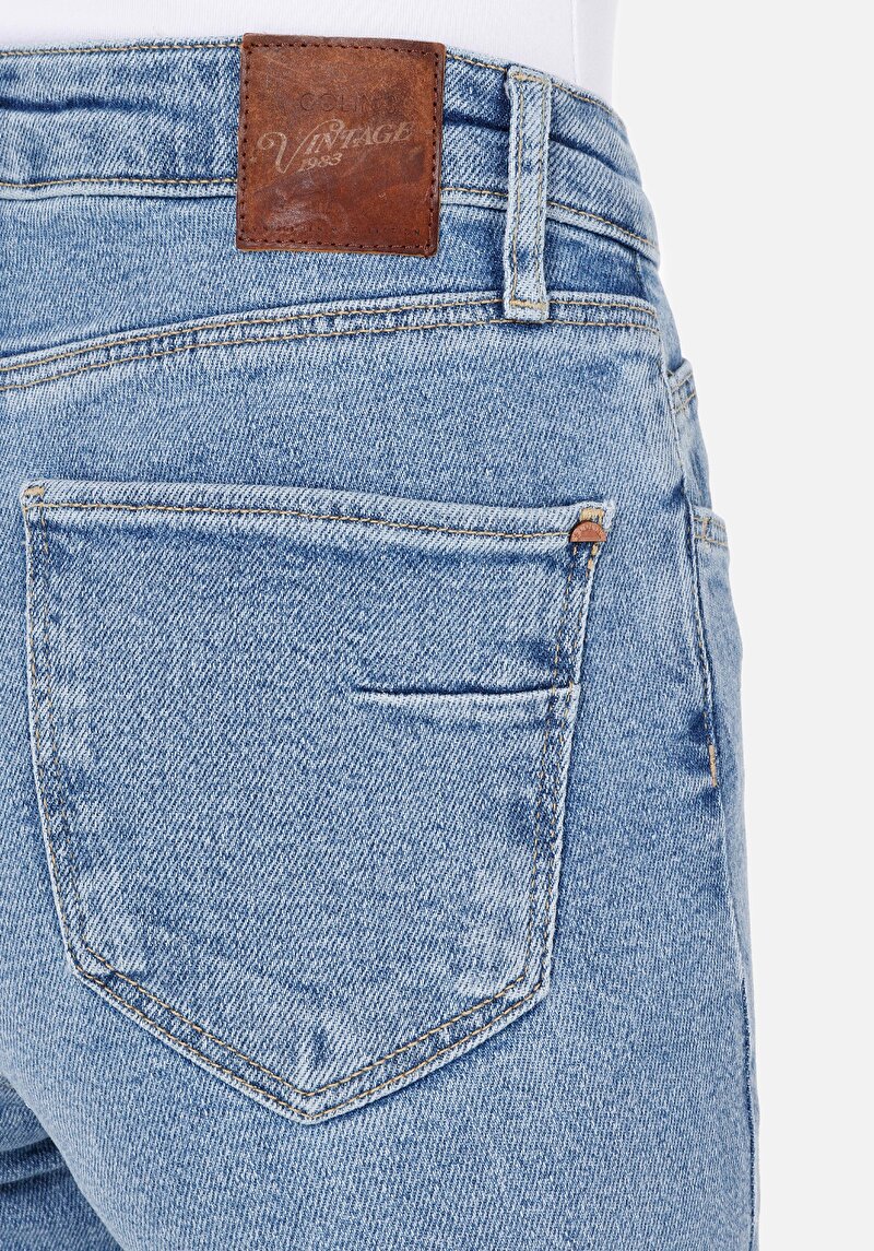 Показати інформацію про 703 Carla Джинси Жіночі Блакитні Вузького Крою Cl1069418