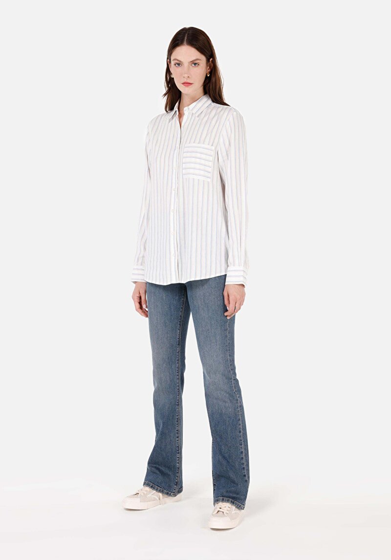 Показати інформацію про Сорочка З Довгим Рукавом Жіноча Біла  Cl1070311